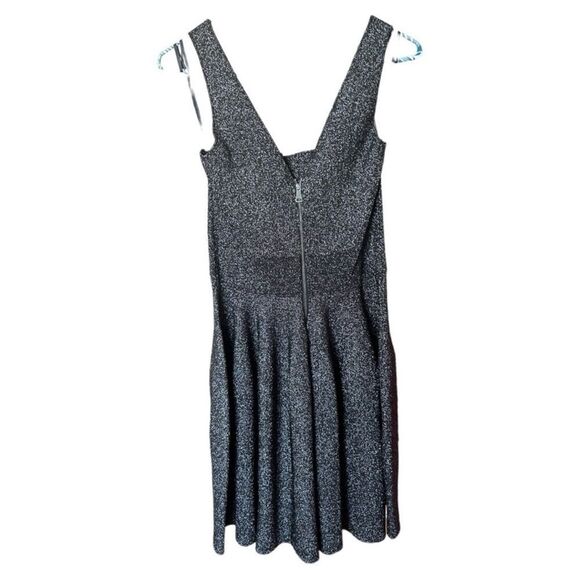 Ted Baker Glitzia Metallic Skater Dress Black - Picture 5 of 9